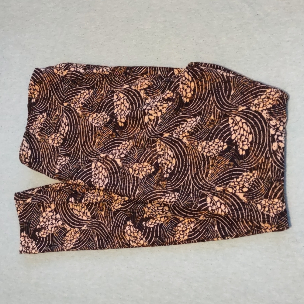 TC Brown patterned leggings
